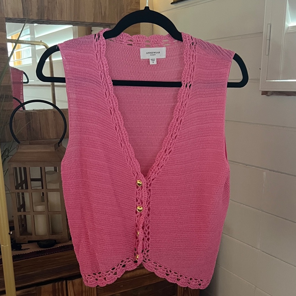 Anniewear Pink Knit Vest
